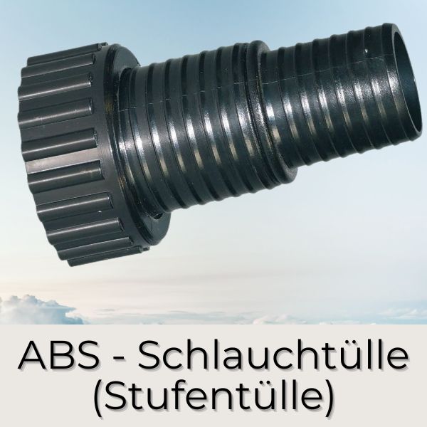 ABS-Schlaucht&uuml;lle mit &Uuml;berwurf und Dichtung