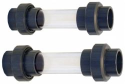 PVC Sichtglas mit 3/3 Kupplung