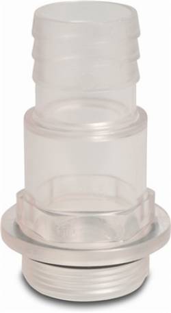 Schlauchtülle transparent 11/2