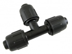 PE Rohr T-Stück Verschraubung - 16mm 
