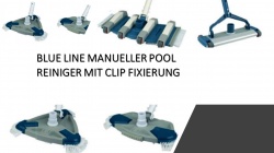 BLUE LINE MANUELLER POOL REINIGER MIT CLIP FIXIERUNG
