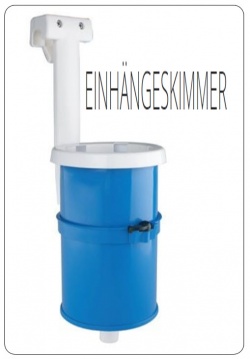 Einhängeskimmer für Aufstellbecken, Durchmesser 160 mm.