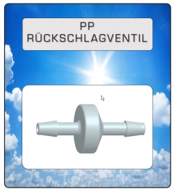 PP Rückschlagventil Ozon geeignet