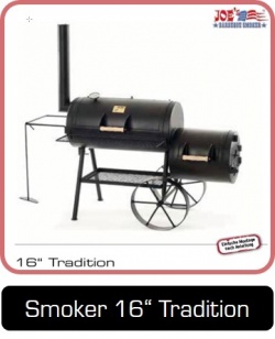 JOEs Barbeque Smoker Silver Edition, 16 Zoll Tradition für Einsteiger.