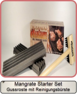 Mangrate TM Starter Set Gussroste mit Reinigungsbürste