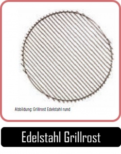 JOEs Smoker Grillzubehör, Grillrost rund aus Edelstahl