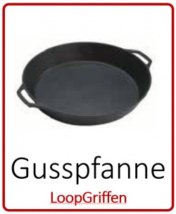 Gusspfanne/Partypfanne mit 2 Loop-Griffen