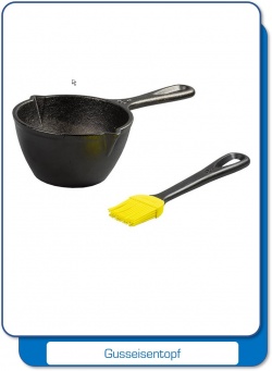 Grillzubehör, Gusseisen Topf Saucen Kit