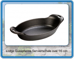 GUSSPFANNE oval 16 cm