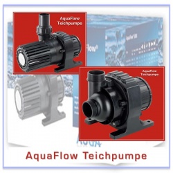 AquaFlow Teichpumpe, nass und trocken aufstellbar. Für Filter und Bachläufe.