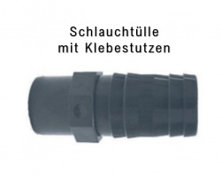 PVC Schlauchtülle mit Klebestutzen