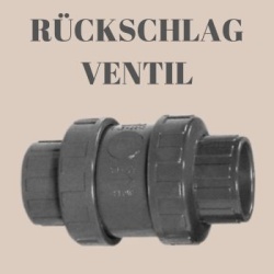 PVC - RÜCKSCHLAGVENTIL beidseitig Klebemuffe