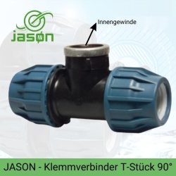 PP - KLEMMVERBINDER T-STÜCK 90° KLEMMVERBINDER X IG