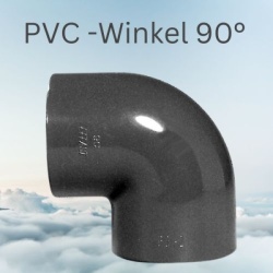 PVC Winkel 90° mit 2fach Klebemuffe