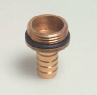 Messing Schlauchtülle mit Bund und O-Ring