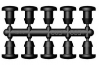 Steckverbinder für 4/6mm Mikroschlauch oder Luftschlauch (10 Stück)