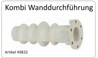 Wanddurchführung KOMBI für Betonbecken, Stahlwandbecken, GfK oder Segmentbecken.