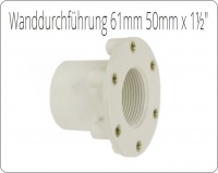 Wanddurchführung 61 mm  50 mm x 1 1/2 Zoll