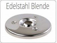 Edelstahl Blende für Einlaufdüse Multiflow