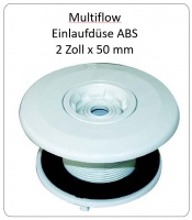 Multiflow Einlaufdüse komplett mit Flanschsatz, Kontermutter und Dichtung.