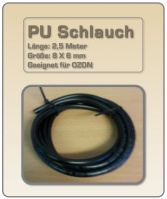 PU Schlauch 8 x 6mm für Ozon Länge: 2,5 Meter