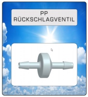 PP Rückschlagventil Ozon geeignet