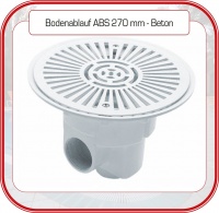 BODENABLAUF ABS 270 mm-Beton