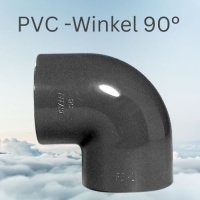 PVC-WINKEL 90° mit beidseitiger Klebemuffe