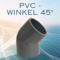 PVC-WINKEL 45° beidseitig Klebemuffe