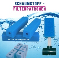 FILTERPATRONEN 10 x 10 cm, Länge: 50 cm