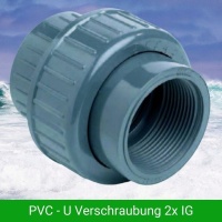 PVC-U VERSCHRAUBUNG Kupplung mit 2x Innengewinde