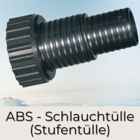 PVC Schlauchtülle mit Überwurf und Dichtung